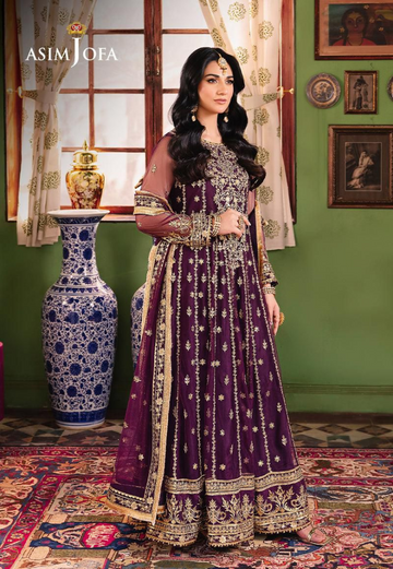 Asim Jofa Net Heavy Emboidery Maxi Collection Article no 1631