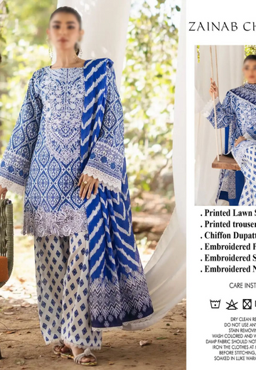 Exclusive Zainab Chotani Lawn Collection Article no 1599